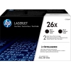 HP Paquete de 2 cartuchos de tóner negro Originales LaserJet 26X de alta capacidad