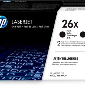 HP Paquete de 2 cartuchos de tóner negro Originales LaserJet 26X de alta capacidad