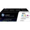 HP Paquete de 3 cartuchos de tóner cian/magenta/amarillo Originales LaserJet 201X de alta capacidad