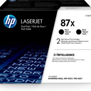 HP Paquete de 2 cartuchos de tóner negro Originales LaserJet 87X de alta capacidad