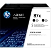 HP Paquete de 2 cartuchos de tóner negro Originales LaserJet 87X de alta capacidad