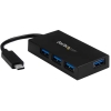 StarTech.com Hub USB C de 4 Puertos - Ladrón USB Tipo-C con 4 Puertos USB-A (USB 3.0/3.1 Gen 1 SuperSpeed 5Gbps) Bus USB o Autoalimentación - Hub de Carga Portátil USB-C a USB-A BC 1.2