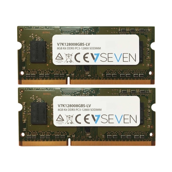 V7 8GB DDR3 PC3L-12800 – 1600MHz SO DIMM módulo de memoria – V7K128008GBS-LV