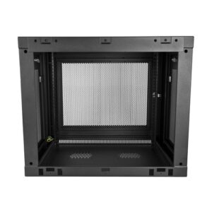 StarTech.com Armario Rack de Servidores 9U de 19″ para Montaje en Pared con 2 Columnas – Profundidad Ajustable de 15,2cm a 38,1/6″ a 15″ – con Ventilación y Cinta de Gancho y Bucle