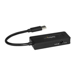 StarTech.com Hub Concentrador Portátil USB 3.0 SuperSpeed de 4 Puertos de 5Gbps con Carga Rápida - Ladrón USB 3.1 Gen 1 Tipo A - Alimentado por el Bus USB o Autoalimentado - Negro StarTech.com Hub Concentrador Portátil USB 3.0 SuperSpeed de 4 Puertos de 5Gbps con Carga Rápida – Ladrón USB 3.1 Gen 1 Tipo A – Alimentado por el Bus USB o Autoalimentado – Negro