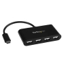 StarTech.com Hub Concentrador USB-C a USB A de 4 Puertos - Ladrón Adaptador USB Tipo C a USB A de 4 Puertos - USB 2.0 StarTech.com Hub Concentrador USB-C a USB A de 4 Puertos – Ladrón Adaptador USB Tipo C a USB A de 4 Puertos – USB 2.0