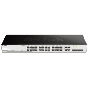 D-Link DGS-1210-24 switch Gestionado L2 Gigabit Ethernet (10/100/1000) 1U Negro