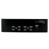 StarTech.com Conmutador Switch KVM 4 Ordenadores 2 Monitores Dobles DVI VGA Audio Puertos USB 1920x1440