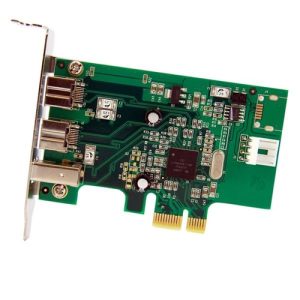 StarTech.com Adaptador Tarjeta FireWire PCI-Express Bajo Perfil de 2 Puertos F/W 800 y 1 Puerto F/W 400