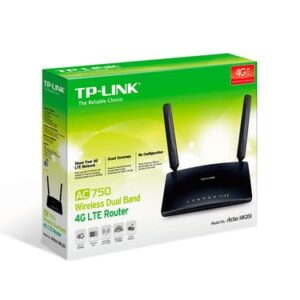 TP-Link Archer MR200 router inalámbrico Ethernet rápido Doble banda (2,4 GHz / 5 GHz) 4G Negro