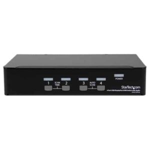 StarTech.com Conmutador Switch KVM 4 puertos Vídeo DisplayPort DP Hub Concentrador USB 2.0 Audio – 2560×1600