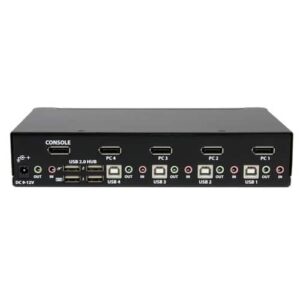 StarTech.com Conmutador Switch KVM 4 puertos Vídeo DisplayPort DP Hub Concentrador USB 2.0 Audio – 2560×1600