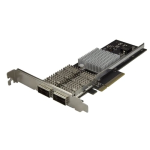 StarTech.com Tarjeta de Red QSFP+ 40G 2 Puertos – Adaptador Convergente QSFP+ Abierto Intel XL710 – NIC PCIe 40 Gigabit Ethernet – Tarjeta LAN Fibra Óptica – Dell PowerEdge HPE ProLiant
