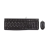 Logitech Desktop MK120 teclado Ratón incluido USB QWERTY Inglés Negro Teclado + mouse logitech mk120 optico 920-002552