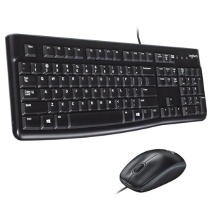 Logitech Desktop MK120 teclado Ratón incluido USB QWERTZ Suizo Negro
