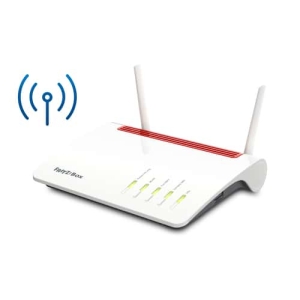 FRITZ!Box Box 6890 LTE router inalámbrico Gigabit Ethernet Doble banda (2,4 GHz / 5 GHz) 4G Rojo, Blanco