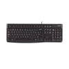 Logitech K120 Corded Keyboard teclado Ratón incluido USB AZERTY Francés Negro