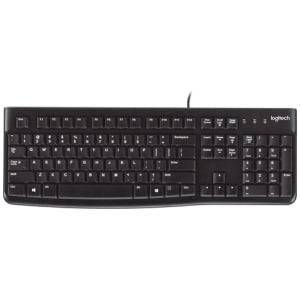 Logitech K120 Corded Keyboard teclado USB QWERTY Inglés Negro Logitech K120 Corded Keyboard teclado USB QWERTY Inglés Negro