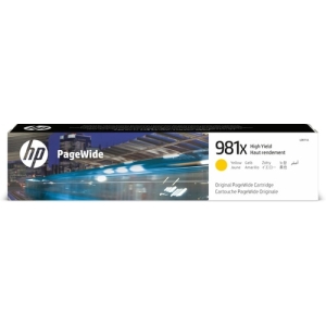 HP Cartucho original PageWide 981X amarillo de alto rendimiento