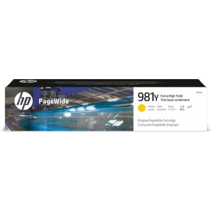 HP Cartucho original PageWide 981Y amarillo de alto rendimiento