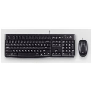Logitech Desktop MK120 teclado Ratón incluido USB AZERTY Francés Negro