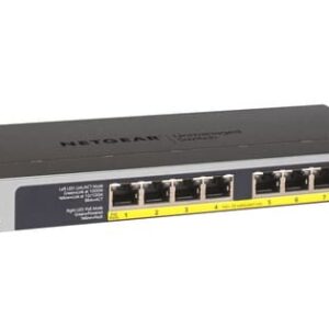 NETGEAR GS108LP No administrado Gigabit Ethernet (10/100/1000) Energía sobre Ethernet (PoE) 1U Negro, Gris NETGEAR GS108LP No administrado Gigabit Ethernet (10/100/1000) Energía sobre Ethernet (PoE) 1U Negro, Gris