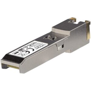 StarTech.com Módulo Transceptor SFP+ Compatible con HPE 813874-B21 – 10GBASE-T – SFP a RJ45 Cat6 / Cat5e – SFP+ Ethernet Gigabit de 10Gb – RJ45 – 30m – HPE BladeSystem, c-Class