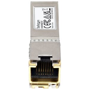 StarTech.com Módulo Transceptor SFP+ Compatible con HPE 813874-B21 – 10GBASE-T – SFP a RJ45 Cat6 / Cat5e – SFP+ Ethernet Gigabit de 10Gb – RJ45 – 30m – HPE BladeSystem, c-Class