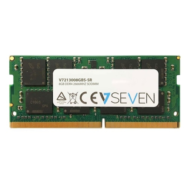 V7 8GB DDR4 PC4-21300 – 2666MHZ 1.2V SO DIMM Módulo de Memoria Portátil – V7213008GBS-SR