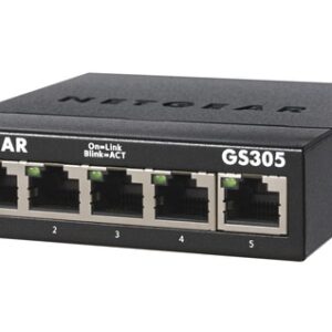 NETGEAR GS305 No administrado L2 Gigabit Ethernet (10/100/1000) Negro