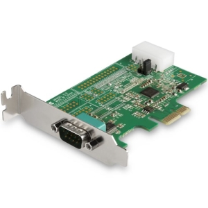 StarTech.com Tarjeta PCI Express Adaptadora de 1 Puerto Serie RS232 - Tarjeta Controladora Serial PCIe RS232 - PCIe a DB9 UART16950 - Tarjeta de Expansión de Perfil Bajo - Windows y Linux
