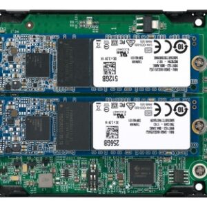 QNAP QDA-A2MAR caja para disco duro externo Caja externa para unidad de estado sólido (SSD) Negro M.2