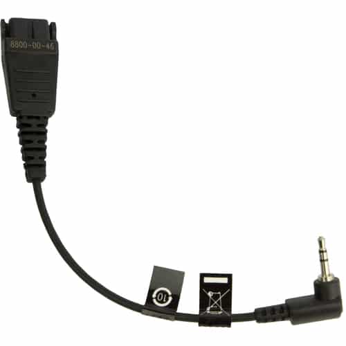 Jabra 8800-00-46 cable de audio 0,15 m QD 2.5mm jack Negro Jabra 8800-00-46 cable de audio 0,15 m QD 2.5mm jack Negro