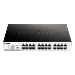 D-Link DGS-1024D switch No administrado Gigabit Ethernet (10/100/1000) 1U Negro, Plata