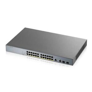 Zyxel GS1350-26HP-EU0101F switch Gestionado L2 Gigabit Ethernet (10/100/1000) Energía sobre Ethernet (PoE) Gris Zyxel GS1350-26HP-EU0101F switch Gestionado L2 Gigabit Ethernet (10/100/1000) Energía sobre Ethernet (PoE) Gris