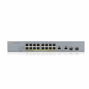 Zyxel GS1350-18HP-EU0101F switch Gestionado L2 Gigabit Ethernet (10/100/1000) Energía sobre Ethernet (PoE) Gris