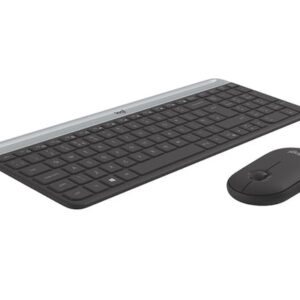 Logitech MK470 teclado Ratón incluido RF inalámbrico QWERTY Checa Grafito