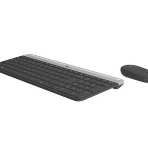 Logitech MK470 teclado Ratón incluido RF inalámbrico QWERTY Checa Grafito