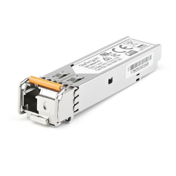 StarTech.com Módulo Transceptor SFP Compatible con el Modelo SFP-1G-BX10-U de Dell EMC – 1000BASE-BX-U – Fibra BiDi Ethernet Gigabit Monomodo (SMF) de 1 GbE