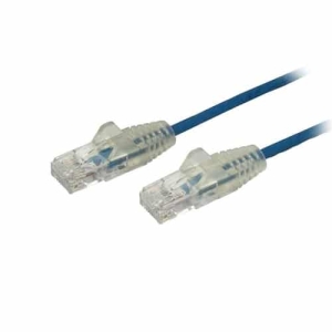 StarTech.com Cable Cat6 de 1m – Delgado – con Conectores RJ45 sin Enganches – Azul