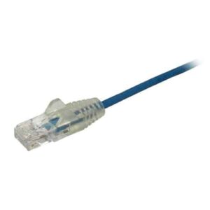 StarTech.com Cable Cat6 de 3m – Delgado – con Conectores RJ45 sin Enganches – Azul