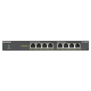 NETGEAR GS308PP No administrado Gigabit Ethernet (10/100/1000) Energía sobre Ethernet (PoE) Negro