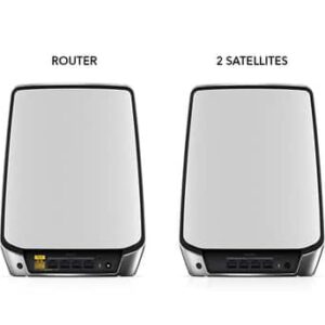 NETGEAR Orbi RBK853 AX6000 WiFi 6 Mesh System Tribanda (2,4 GHz/5 GHz/5 GHz) Wi-Fi 6 (802.11ax) Gris 4 Interno
