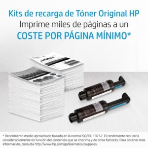 HP Kit de dos paquetes de recarga de tóner Original Neverstop 143AD negro