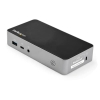 StarTech.com Docking Station USB-C - Replicador de Puertos USB Tipo C de 2 Puertos HDMI para Dos Monitores - Entrega de Alimentación PD de 65W - Hub USB - Ethernet - para Mac y Windows