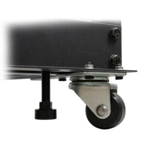 StarTech.com Rack de Marco Abierto con Profundidad Ajustable de 4 Columnas 18U y 19 Pulgadas con Ruedas/Niveladores y Anillas de Gestión de Cableado – Armario Rack Autoportante con Ruedas