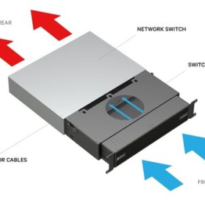 Vertiv SA1-02003 chasis de red 2U Negro