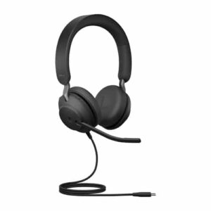 Reacondicionado | Jabra Evolve2 40, MS Stereo Auriculares Alámbrico Diadema Oficina/Centro de llamadas USB Tipo C Bluetooth Negro JABRA EVOLVE2 40 ACCS