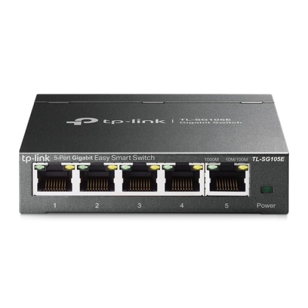 TP-Link TL-SG105E switch Gestionado L2 Gigabit Ethernet (10/100/1000) Negro