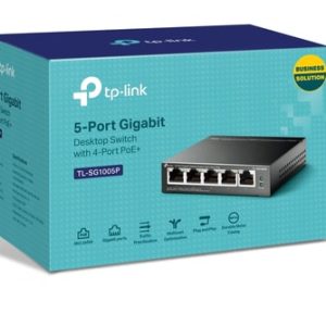 TP-Link TL-SG1005P switch No administrado Gigabit Ethernet (10/100/1000) Energía sobre Ethernet (PoE) Negro TP-Link TL-SG1005P switch No administrado Gigabit Ethernet (10/100/1000) Energía sobre Ethernet (PoE) Negro
